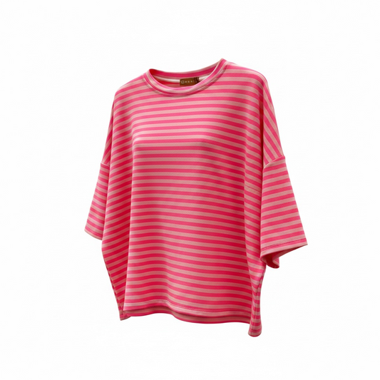 Oversized Stripe Sweatshirt